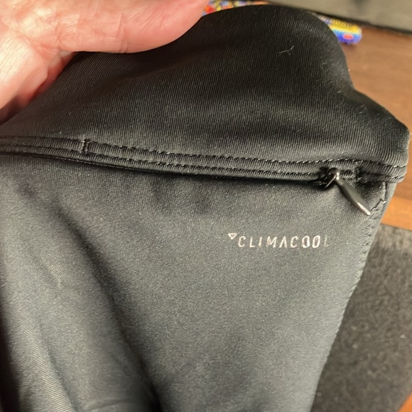 🤍🖤Nike Black W/White Trim Stretchy Leggings/Exercise Pants W/Leg Netting Sz XL - Picture 7 of 7